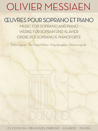 Book cover for Music for Soprano and Piano [Oeuvres Pour Soprano et Piano]