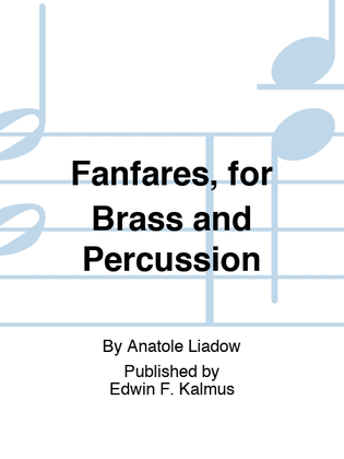 Book cover for Fanfares, for Brass and Percussion