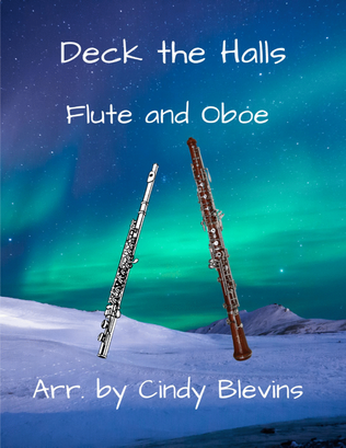 Book cover for Deck the Halls, for Flute and Oboe Duet