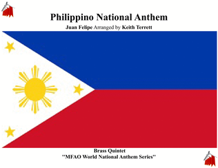 Book cover for Philippino National Anthem for Brass Quintet