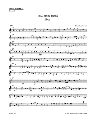 Book cover for Jesu, meine Freude, BWV 227