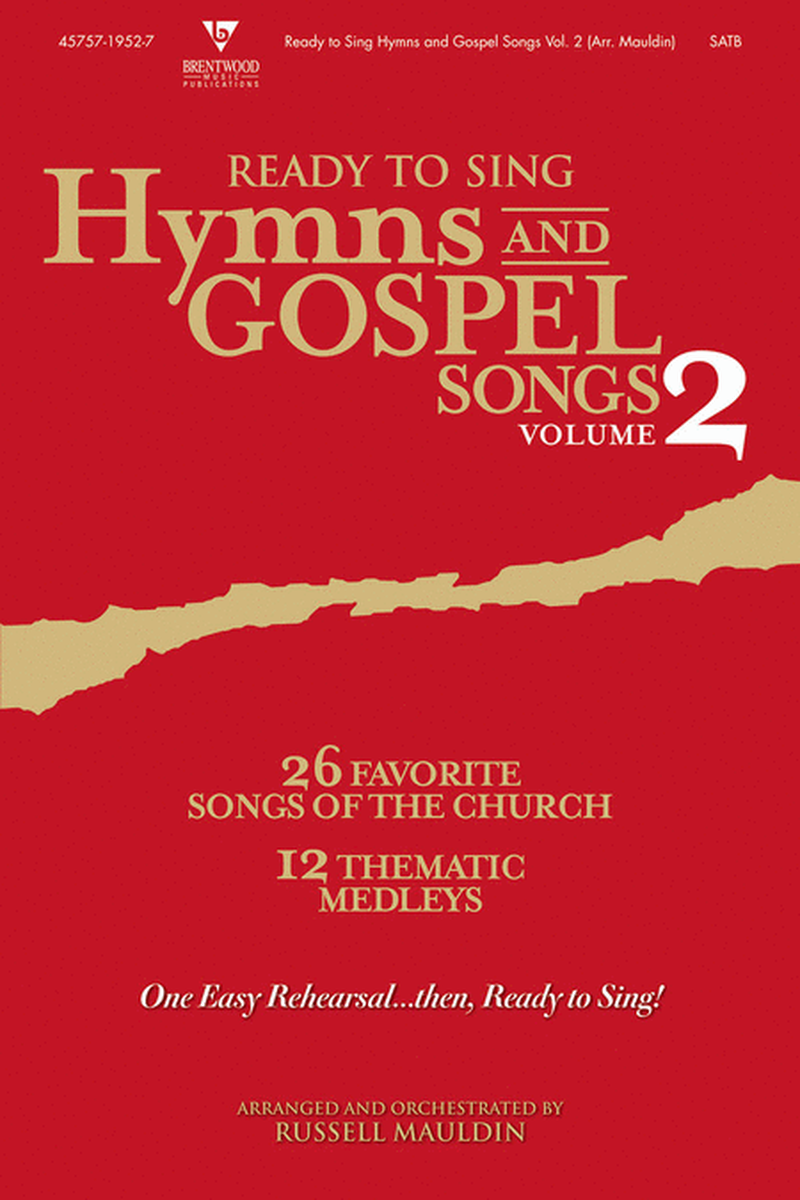 Ready To Sing Hymns and Gospel Songs, Volume 2 (Choral Book) image number null