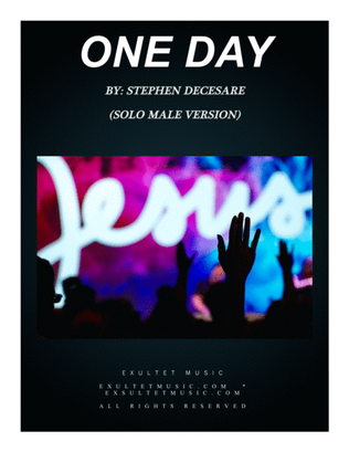 Book cover for One Day (Solo Male Version)