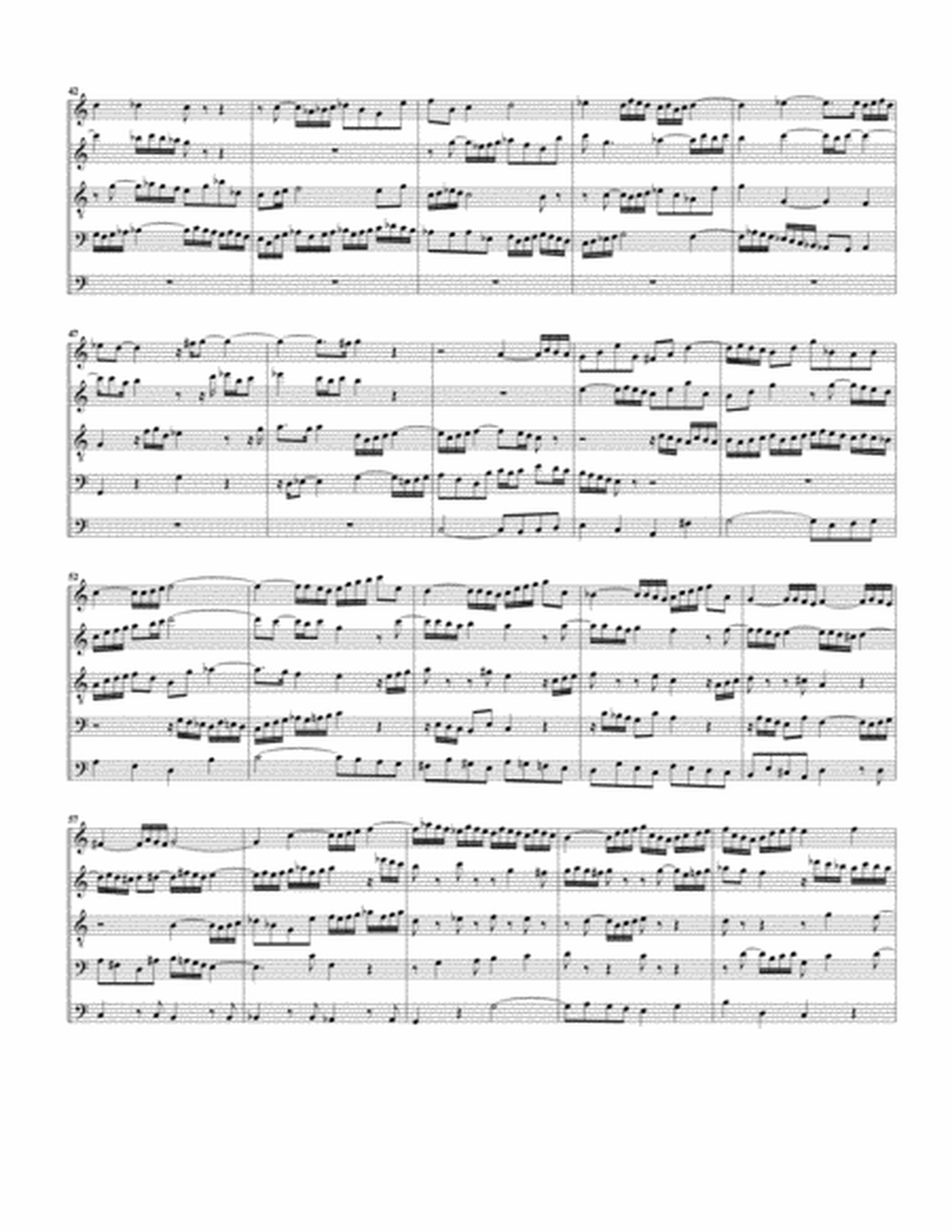 Fugue for organ, BWV 547/II (arrangement for 5 recorders)