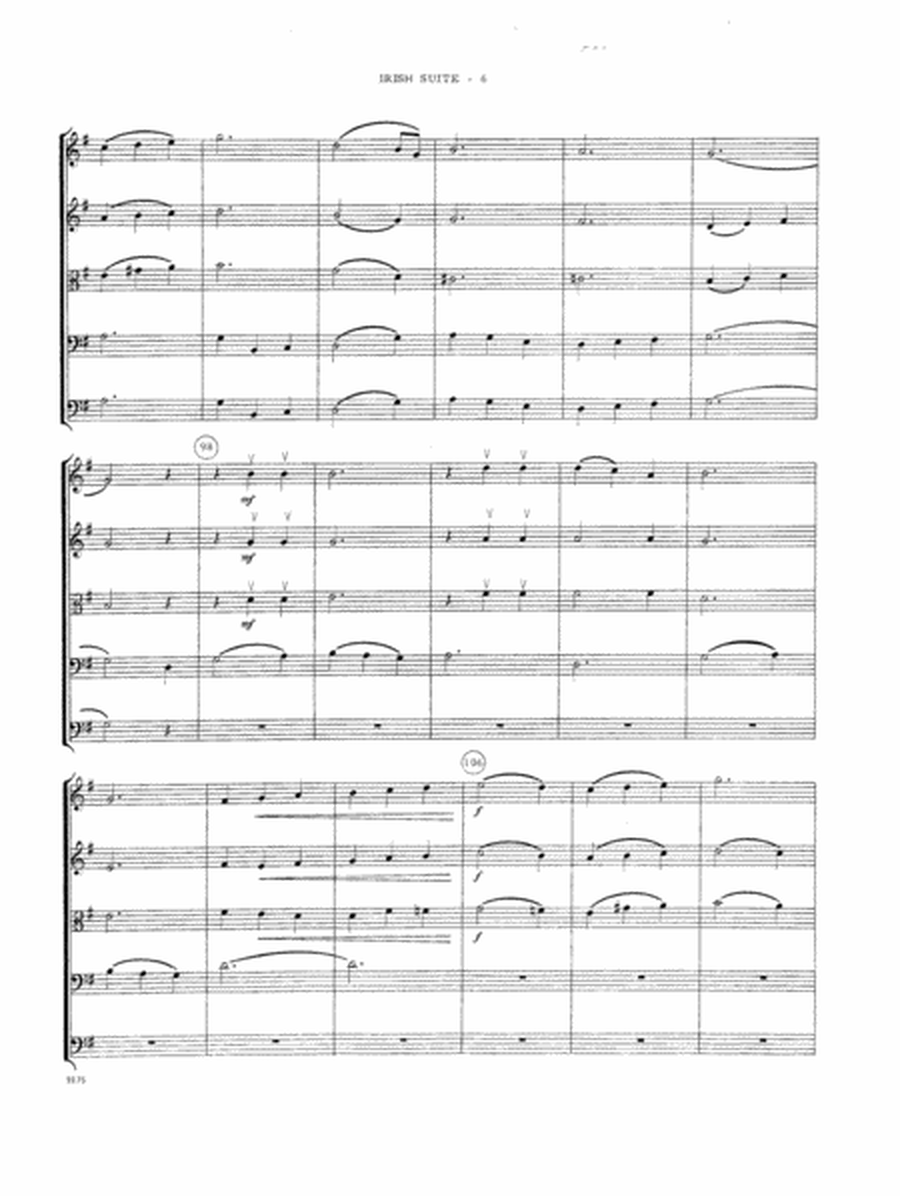 Irish Suite - Full Score