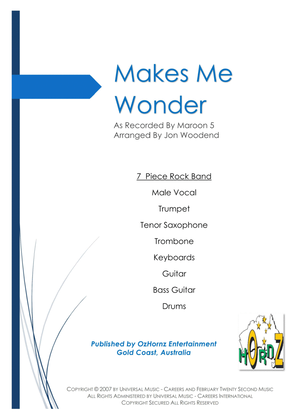 Book cover for Makes Me Wonder