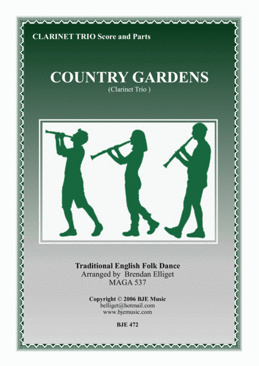 Country Gardens - Clarinet Trio Score and Parts image number null