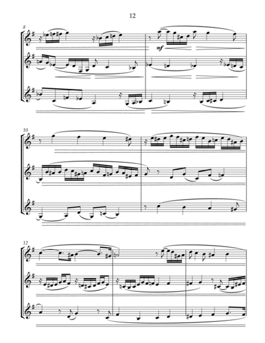 Baroque Suite for 3 clarinets. 2 Thinking image number null