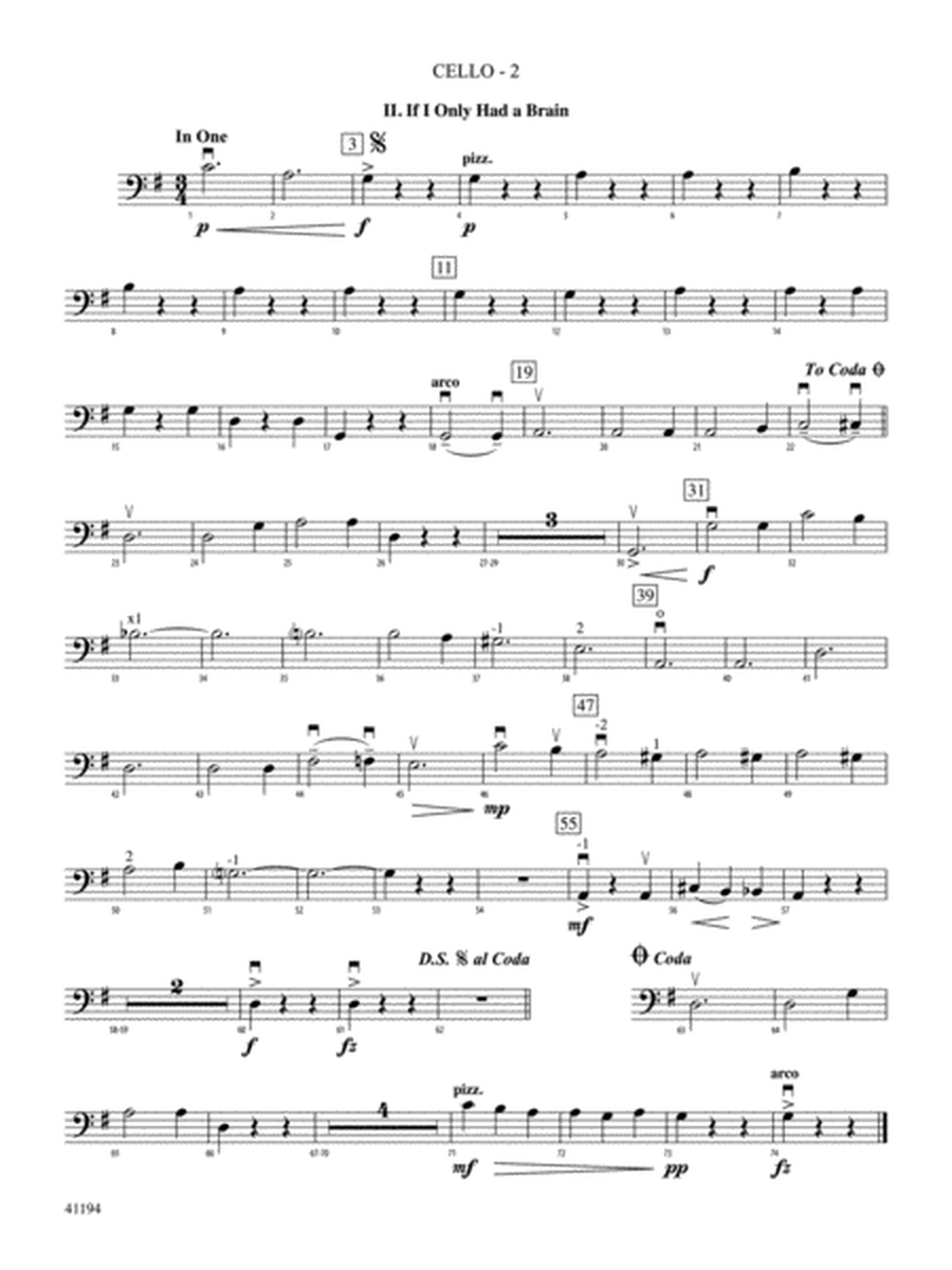 The Wizard of Oz, Suite from: Cello