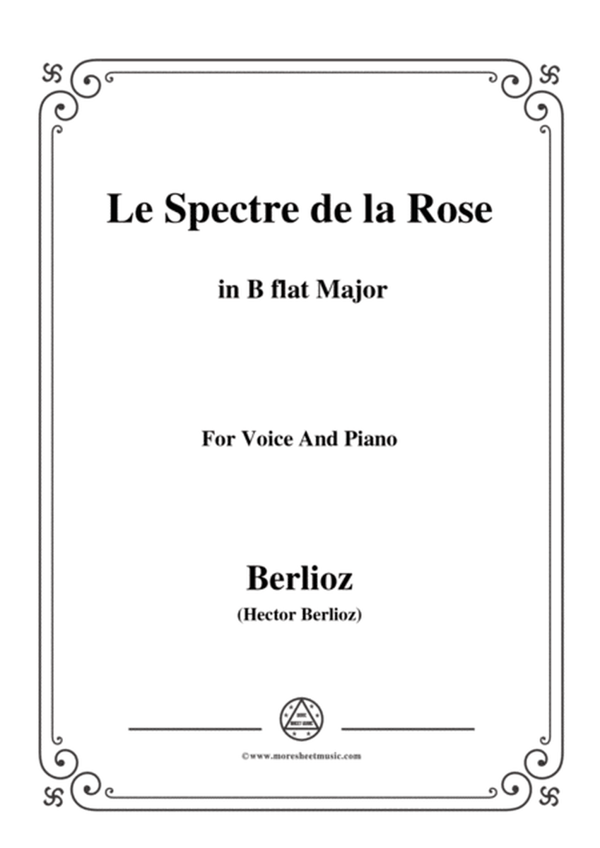 Berlioz-Le Spectre de la Rose in B flat Major，for voice and piano image number null