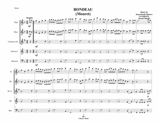 Rondeau (Mouret) - Woodwind Quintet - Intermediate