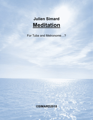 Book cover for Meditation for Tuba and Metronome...?