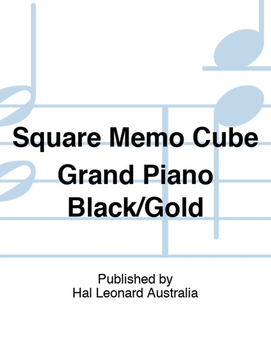 Square Memo Cube Grand Piano Black/Gold