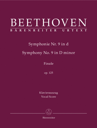 Book cover for Symphony, No. 9 d minor, Op. 125