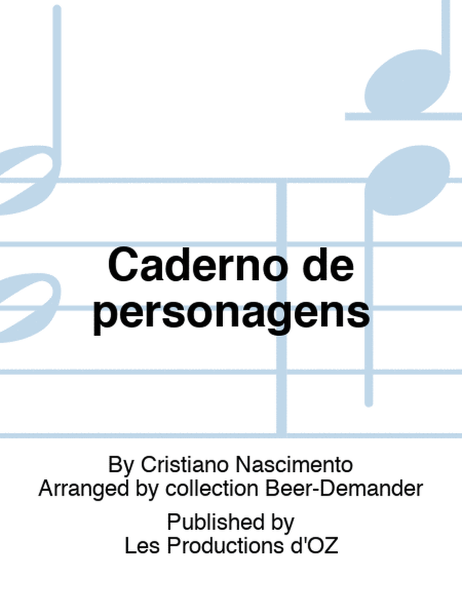 Caderno de personagens