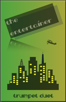 Book cover for The Entertainer by Scott Joplin, Trumpet Duet