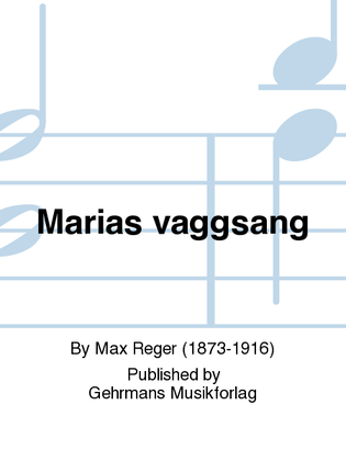 Book cover for Marias vaggsang