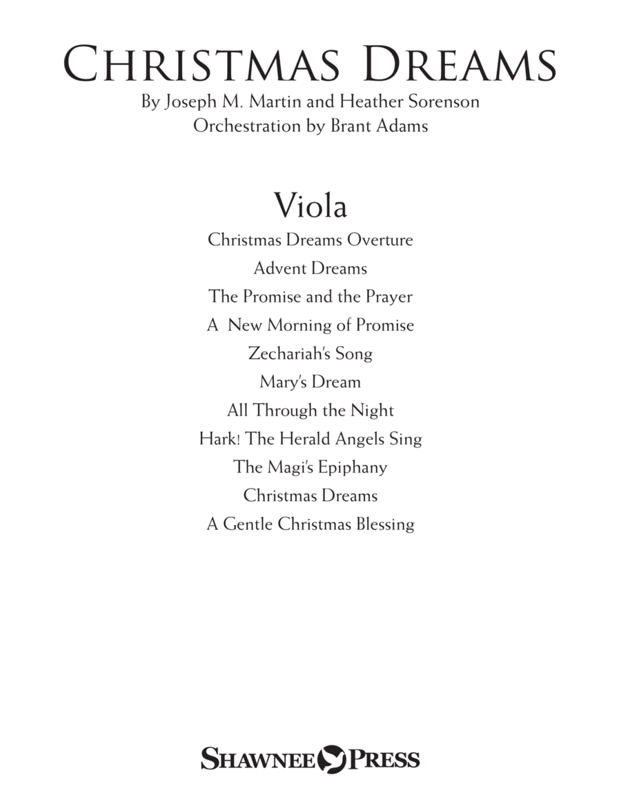 Christmas Dreams (A Cantata) - Viola