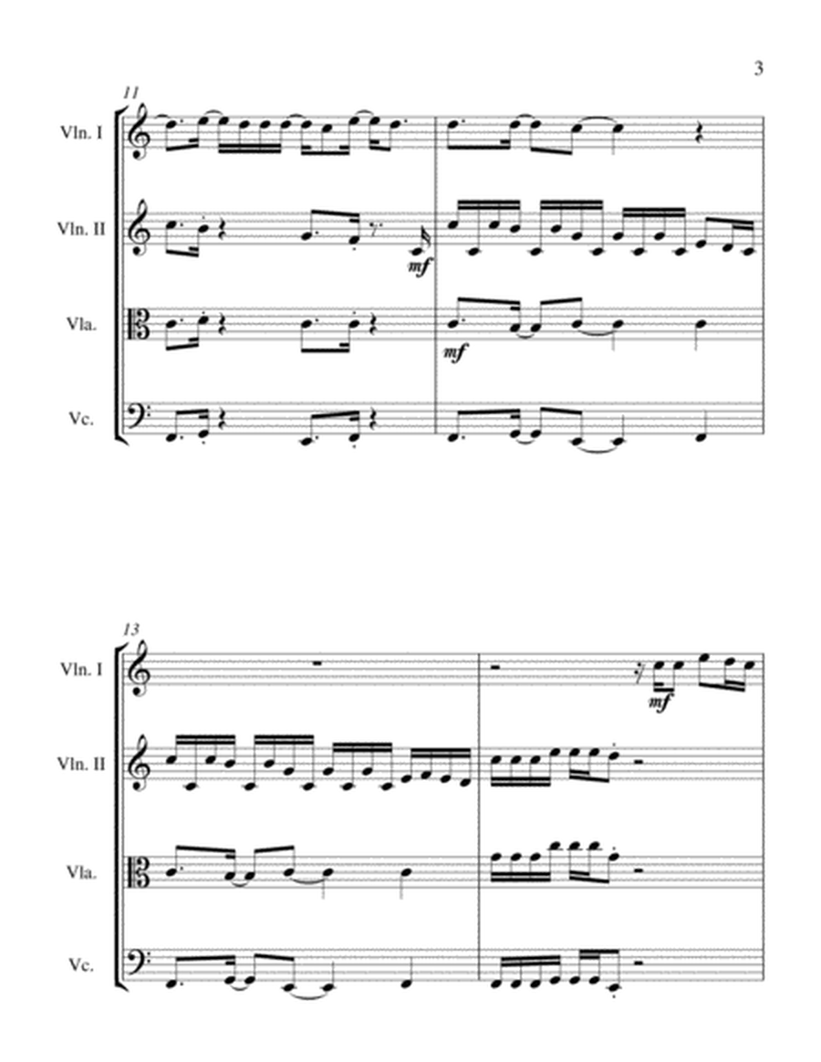 A Thousand Miles by Vanessa Carlton String Quartet - Digital Sheet Music