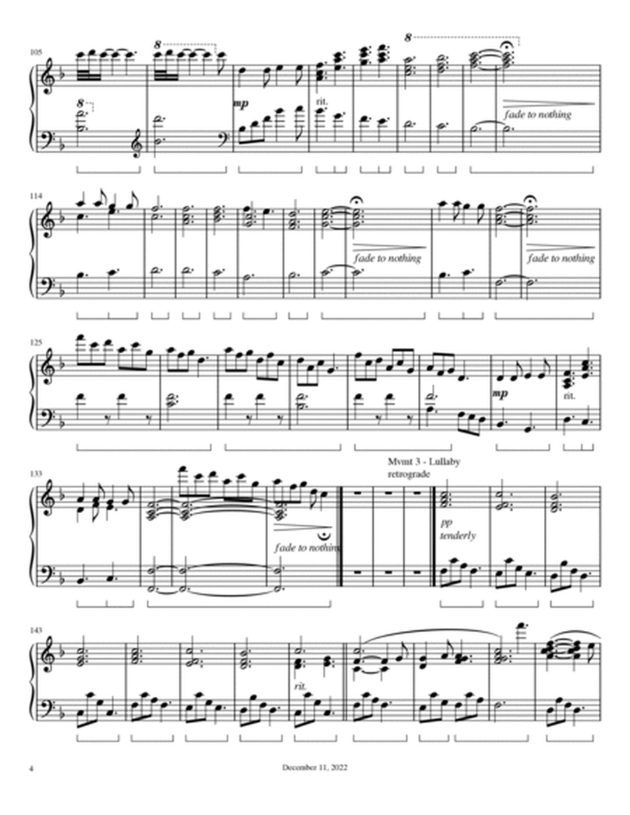 Piano Sonata 4, Winter, based on the tune: In Dulci Jubilo