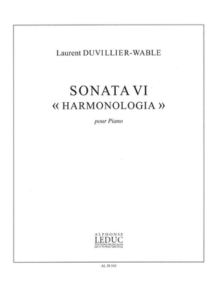 Book cover for Sonata Vi <<harmonologia>> (28') Pour Piano