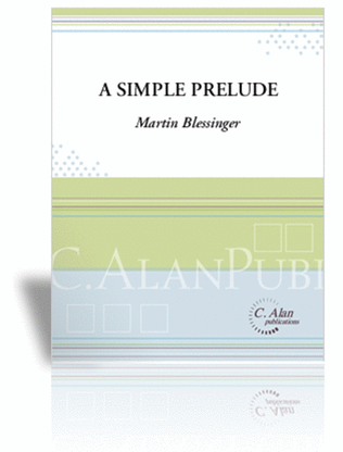 Book cover for Simple Prelude, A (marimba quartet)