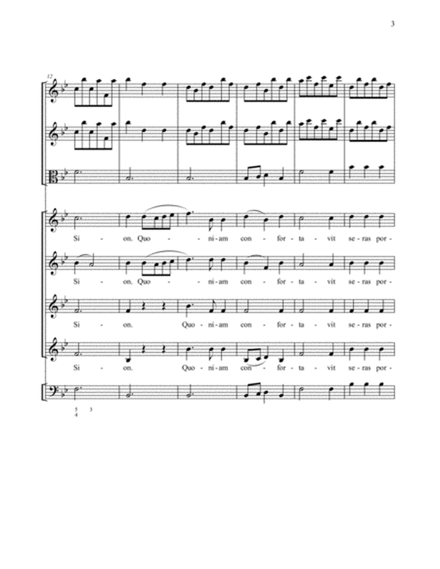 Lauda Jerusalem - full score and instrumental parts