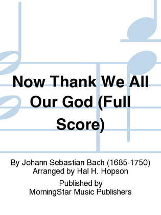 Book cover for Now Thank We All Our God (Full Score)