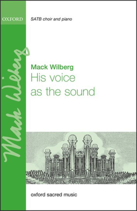 Book cover for His voice as the sound