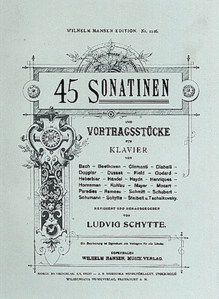 Book cover for 45 Sonatinas for Piano