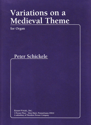 Book cover for Variations On A Medieval Theme