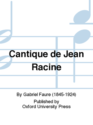 Book cover for Cantique de Jean Racine