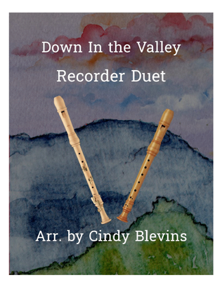 Book cover for Down In The Valley, Recorder Duet