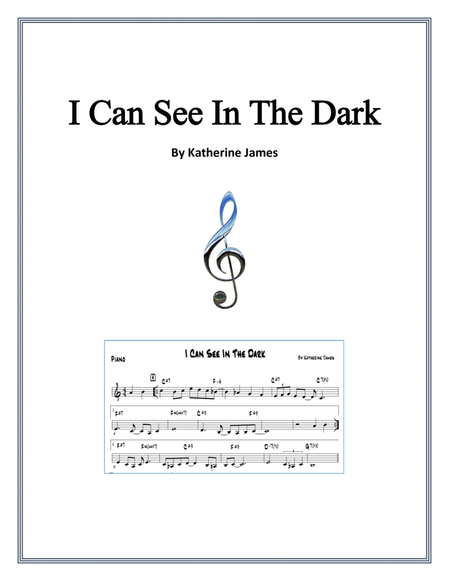 I Can See In The Dark - Jazz Composition By Katherine James image number null