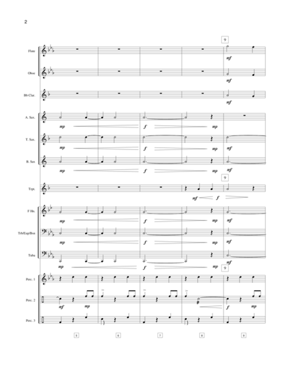 JOURNEY OF THE MAGI ("We Three Kings") - young concert band, easy - score, parts & license to copy) image number null