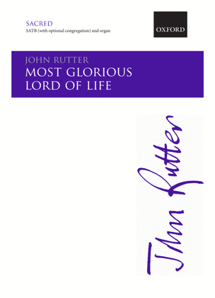 Book cover for Most glorious Lord of life