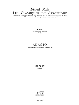 Book cover for Adagio - Classiques No. 38