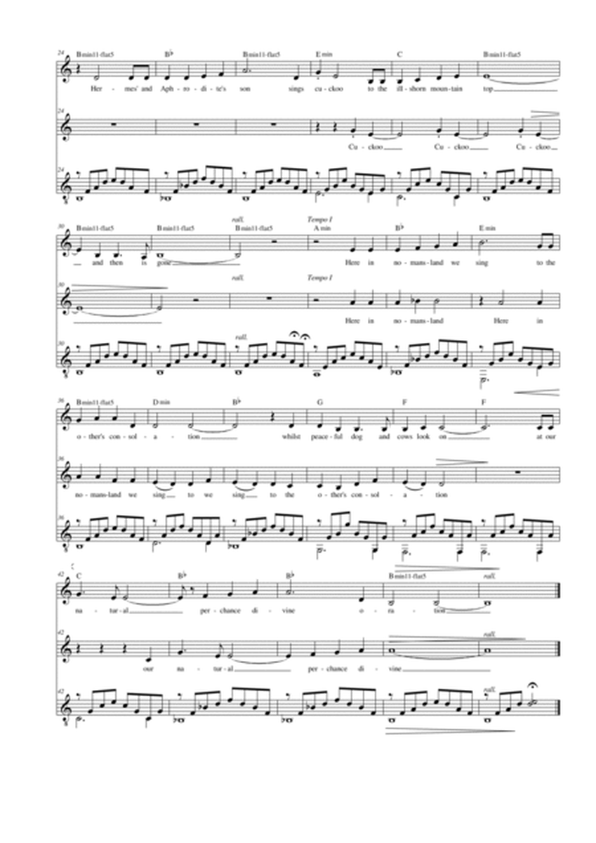 Here in Nomansland - alto voice and guitar chords image number null