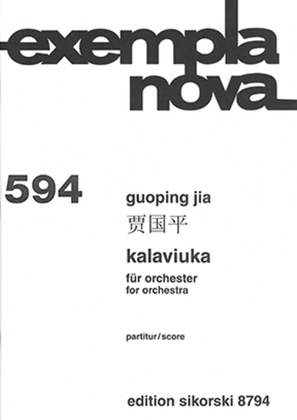 Book cover for Kalaviuka for Orchestra