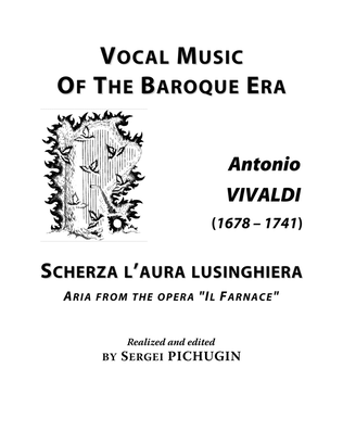 Book cover for VIVALDI Antonio: Scherza l'aura lusinghiera, aria from the opera "Il Farnace", arranged for Voice an