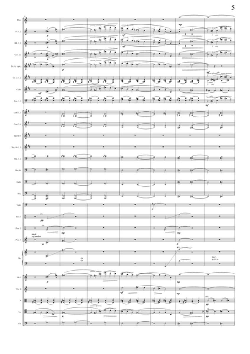 Les murmures du vent (Whispering Wind), transcription for symphonic orchestra - score image number null