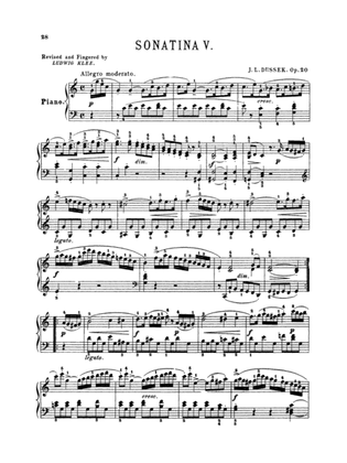 Dussek: Sonatinas, Op. 20