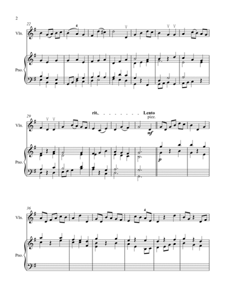 THE ASH GROVE VARIATIONS FOR VIOLIN AND PIANO image number null