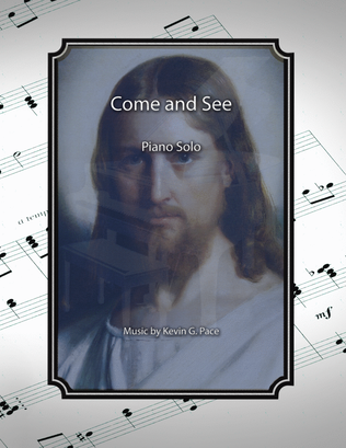 Book cover for Come and See, piano solo