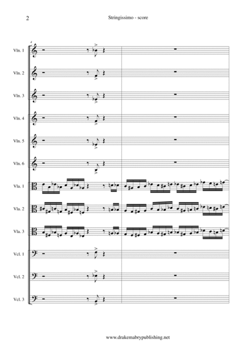 Stringissimo (score) by Drake Mabry String Orchestra - Digital Sheet Music