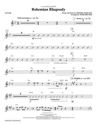 Book cover for Bohemian Rhapsody (arr. Mark Brymer) - Guitar