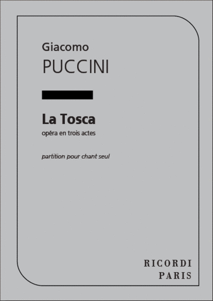Tosca Livret D'Opera