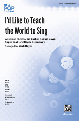 Book cover for I'd Like to Teach the World to Sing