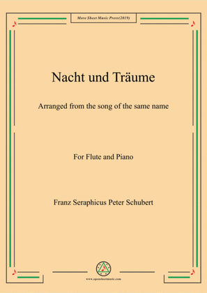 Schubert-Nacht und Träume,for Flute and Piano