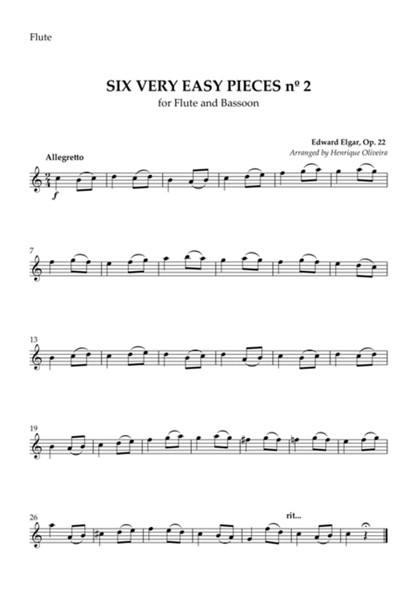 Six Very Easy Pieces nº 2 (Allegretto) - Flute and Bassoon image number null